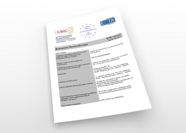 El sistema de Aislamiento Térmico Exterior SATE de Rhonatherm cuenta con el Documento de Evaluación Técnica Europea ETE