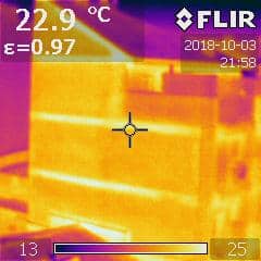 Cámara termográfica para la detección de puentes térmicos